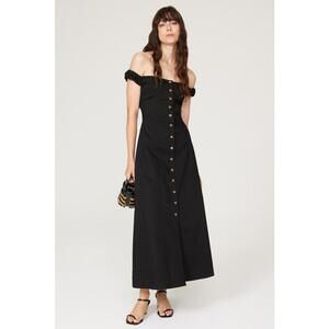 Favorite Daughter Black Lovesick Dress Size 10 with Stains